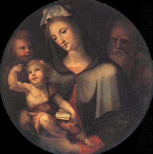 Domenico Beccafumi The Holy Family with Young Saint John around china oil painting image